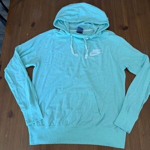 Nike Sea Foam Green Aquamarine Lightweight Hoodie - Large